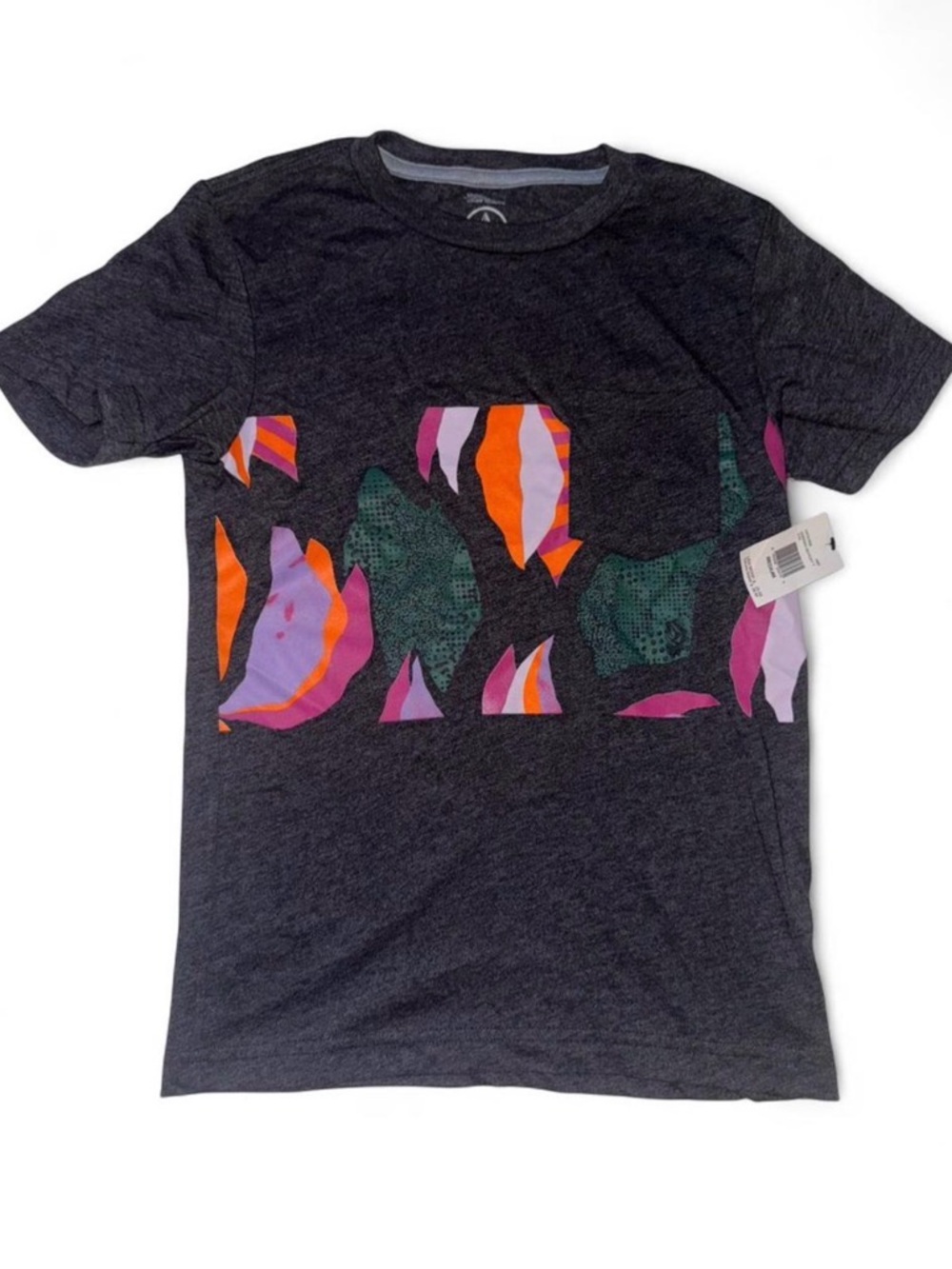 NWT Boys Volcom Graphic T-Shirt | Colorful Abstract Print | Youth: Medium